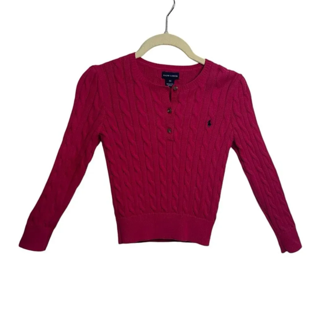 RALPH LAUREN Cable Sweater SIZE‎ 6X
